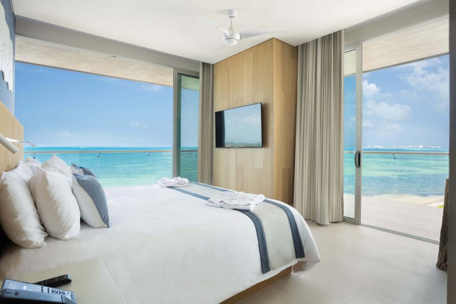 Sea view from room at Dreams Vista Cancun Golf & Spa Resort