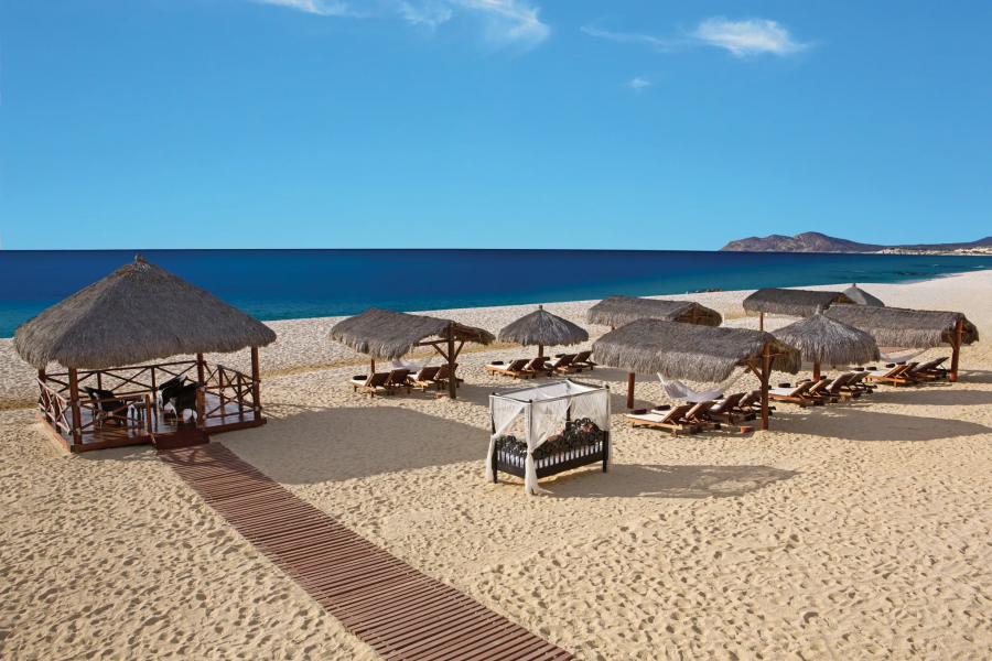 Beach area at Dreams® Los Cabos Suites Golf Resort & Spa