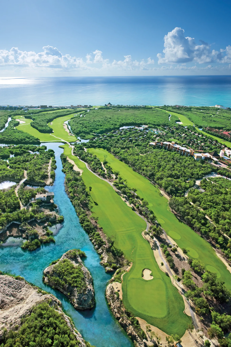 Golf Course Aerial view at Dreams Riviera Cancun