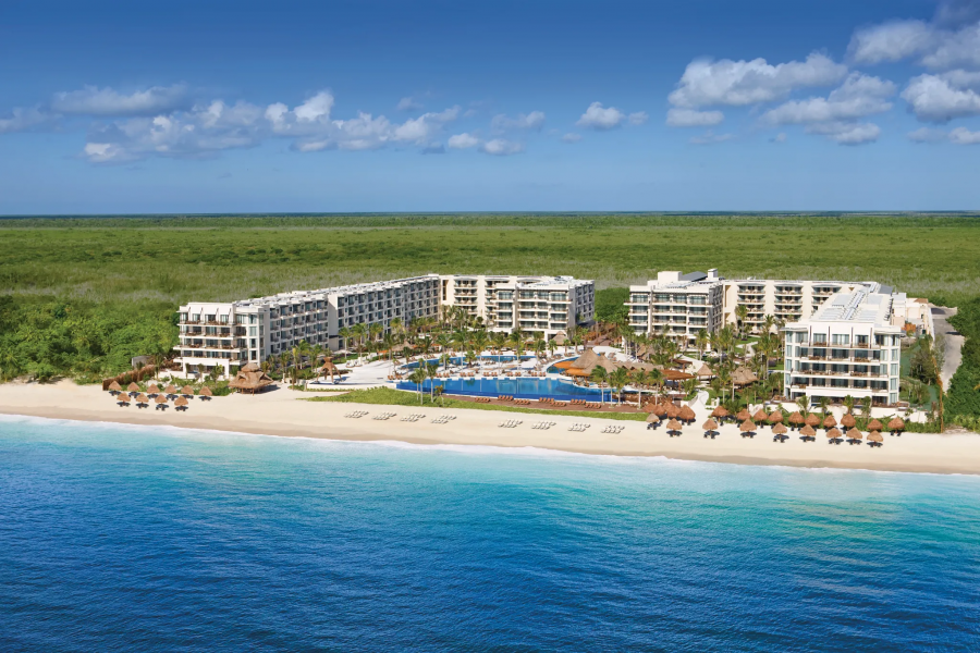 Dreams Riviera Cancun Hotel Aerial View