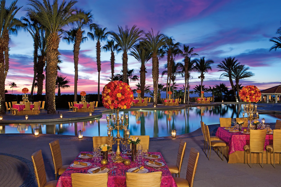 Pool side restaurant at Dreams® Los Cabos Suites Golf Resort & Spa