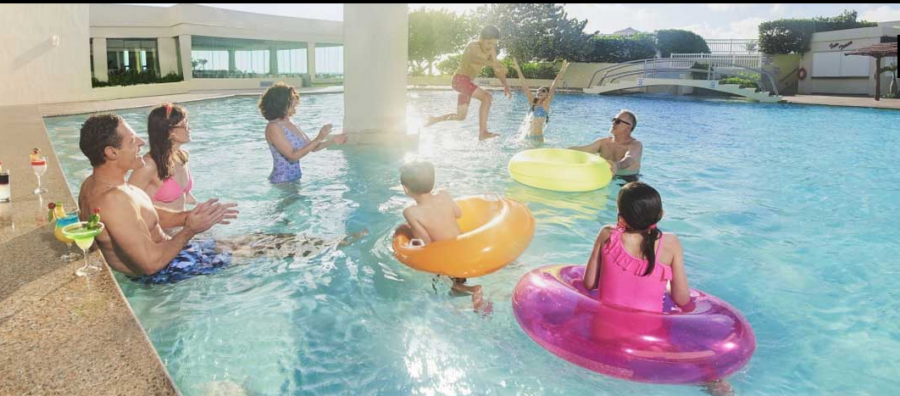 Pool fun at Grand Park Royal Cancún Hotel