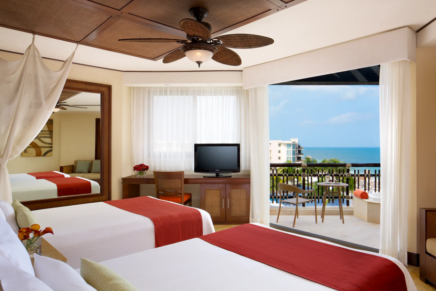 Luxurious room view at Dreams Riviera Cancun